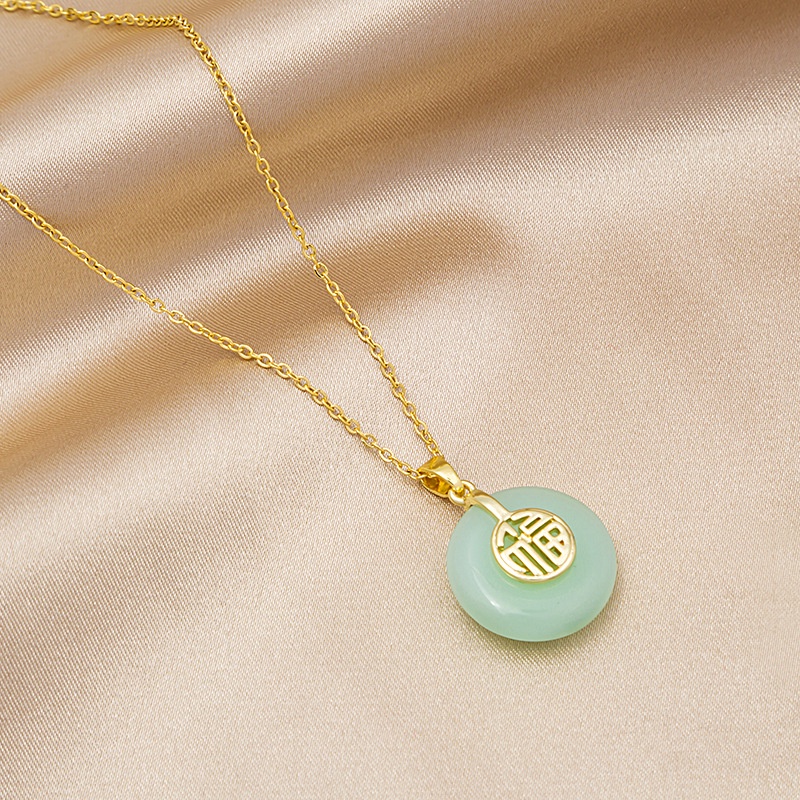 Vòng cổ dây kim loại đính hạt ngọc trai thời trang cho nữ