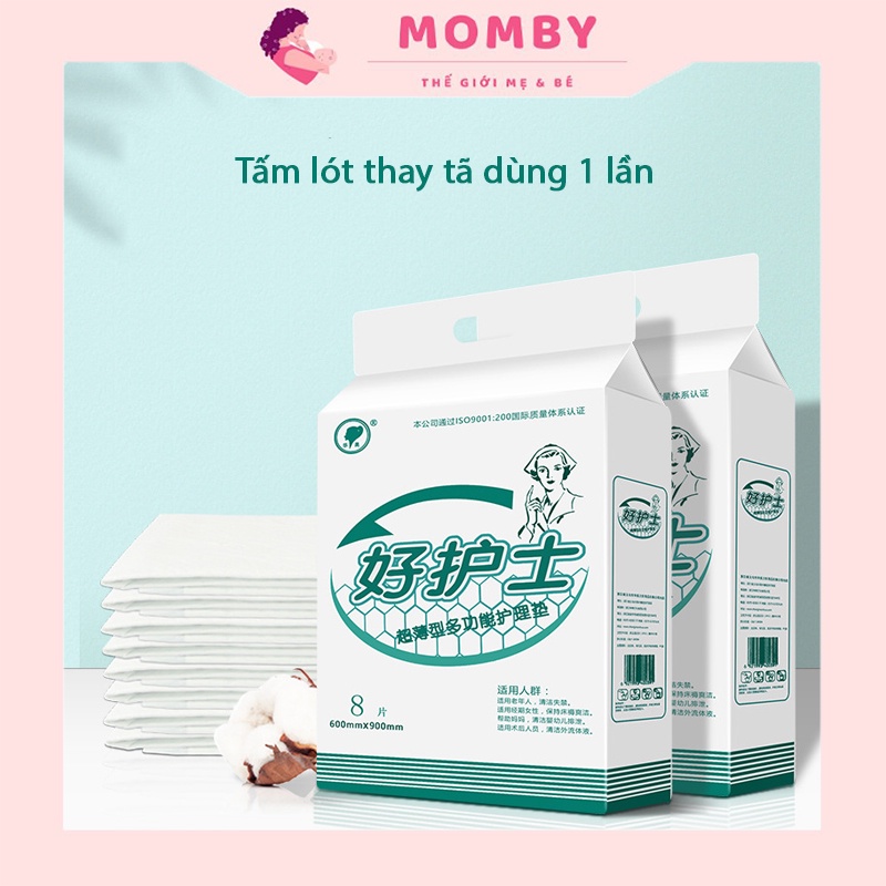 Túi tấm lót thay tã dùng 1 lần cho người lớn, miếng lót chống thấm cho người già và bà bầu