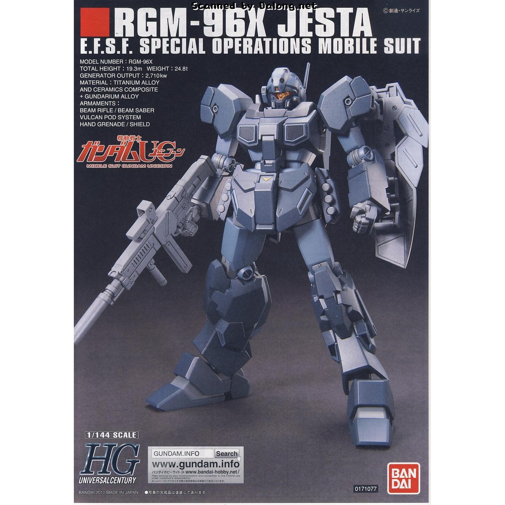 Mô Hình Gundam Bandai HG UC 130 RGM-96X Jesta [GDB] [BHG]