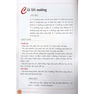 Sách Các Món Heo, Bò, Gà, Vịt (Tái Bản)