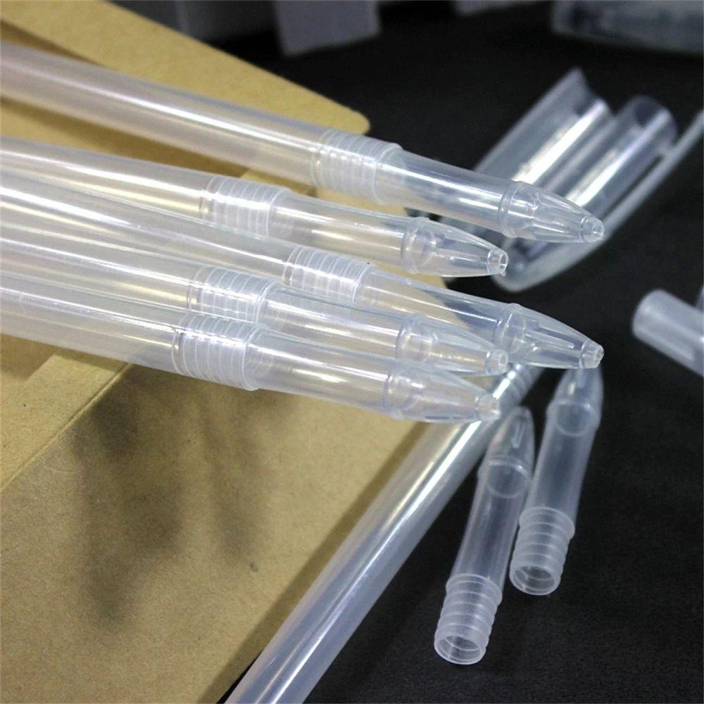 JARRED Set 10 Vỏ Bút Gel Trong Suốt Tiện Dụng Cho Học Sinh / Văn Phòng