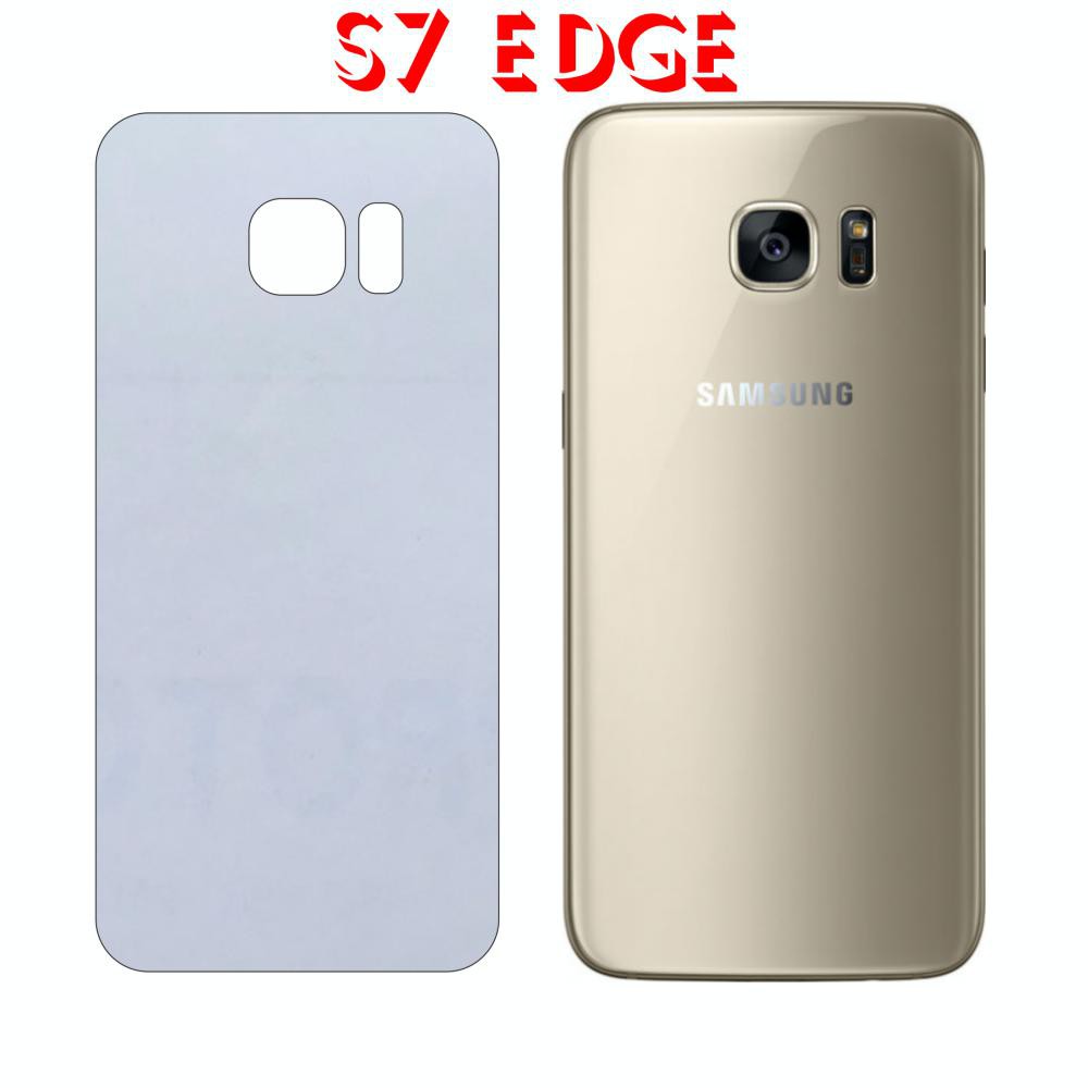 Miếng Dán Lưng Samsung S7 Edge Decal Trong Nhám Chống Vân Tay