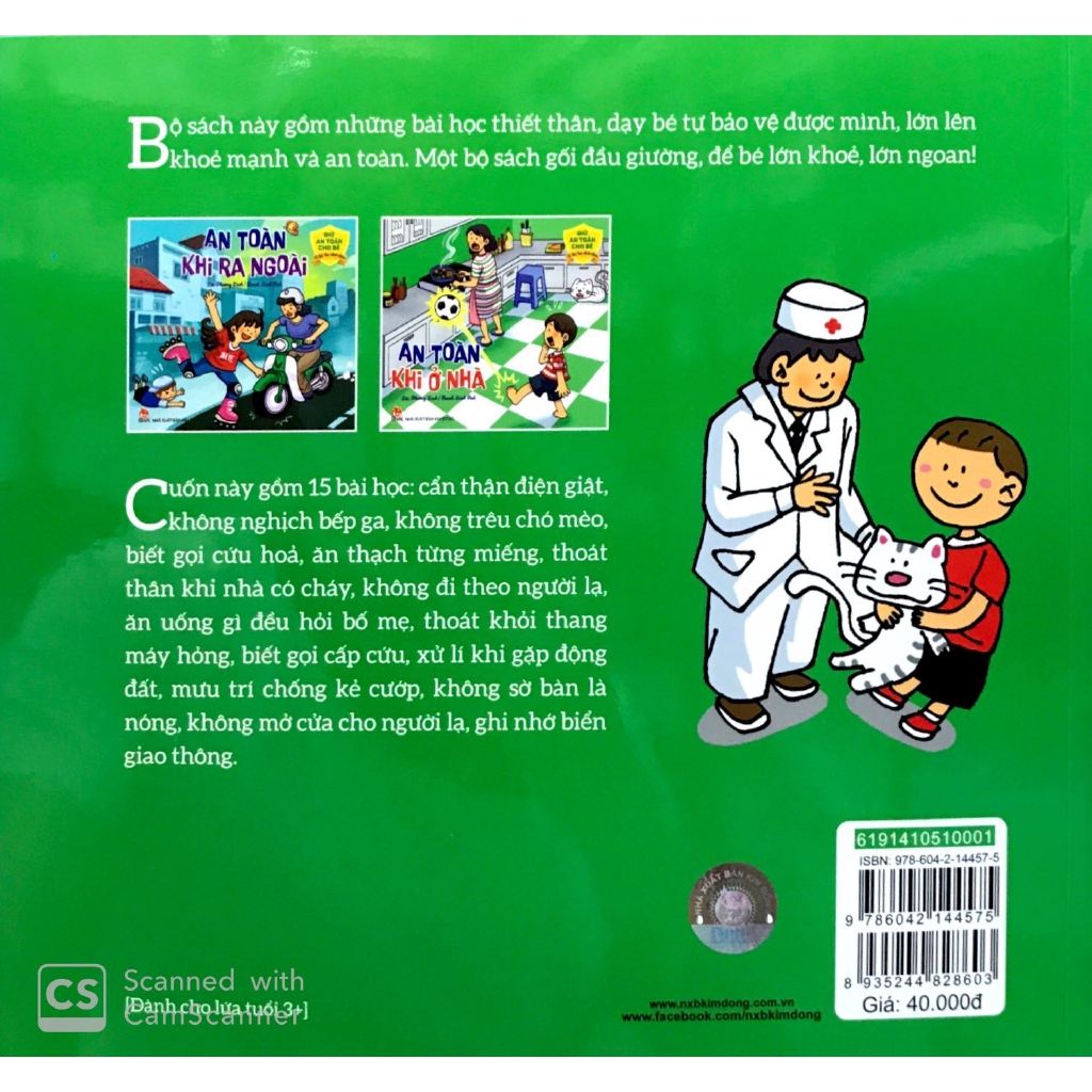 Sách - 15 Bài Học An Toàn Cho Bé: An Toàn Khi Ở Nhà (Tái Bản 2019)