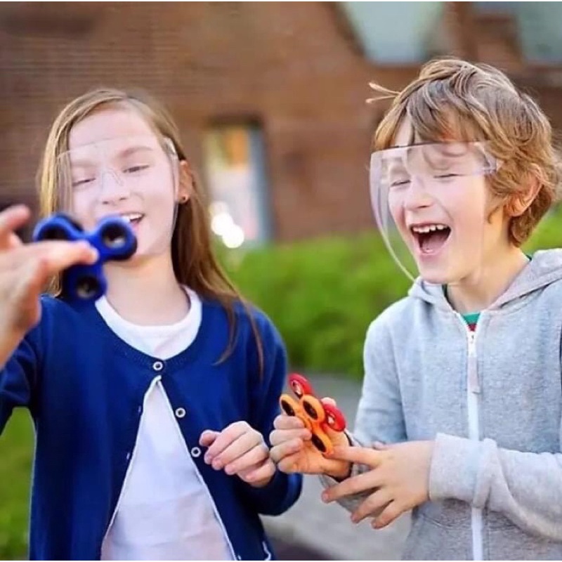 Kính chắn giọt bắn trẻ em FACE SHIELD full khuôn mặt, Kính bảo hộ kháng khuẩn cao cấp