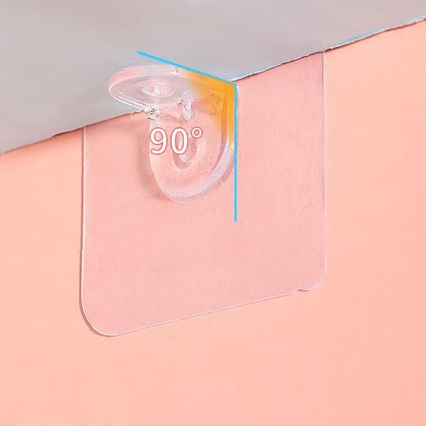 Set 4 Kẹp Cố Định Kệ Tủ Gắn Tường Tiện Dụng