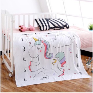 Chăn Lụa Aden cotton Siêu Mềm Mát cho bé yêu