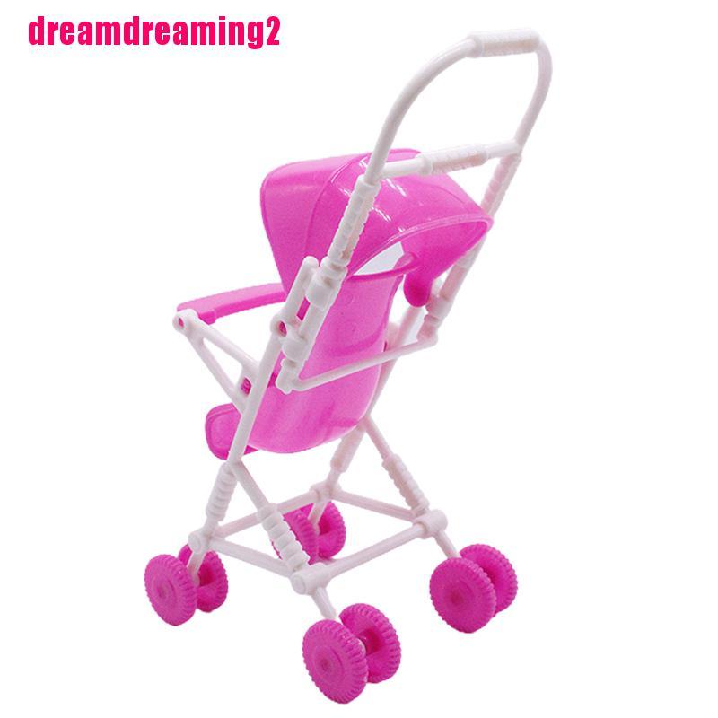 Mô Hình Xe Đẩy Em Bé Trang Trí Nhà Búp Bê