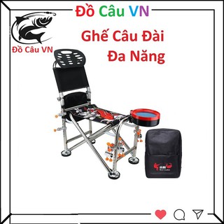 Ghế Câu Đài Cá Chép - ghế câu cá địa hình full phụ kiện , ghế câu đa năng