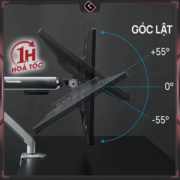 Giá Đỡ Màn Hình Máy Tính Human Motion T6 Pro - Hàng Chính Hãng