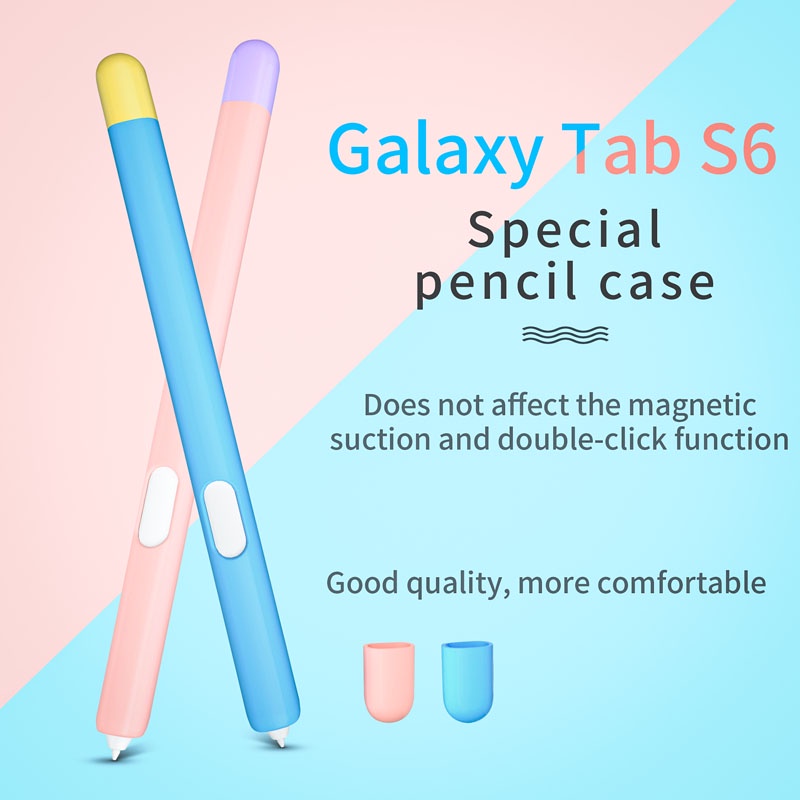 Ốp Máy Tính Bảng Silicone Mềm Chống Rơi Hai Màu Tùy Chọn Cho Samsung Galaxy Tab S8 Ultra S7 Plus FE S6 Lite S-Pen