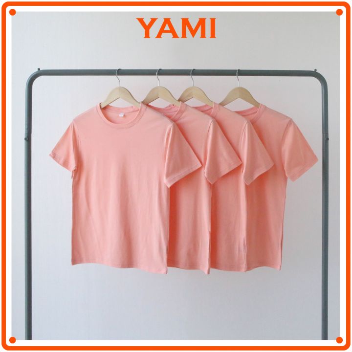 Áo thun tay ngắn big size,áo phông tay ngắn màu hồng dâu có size đại 85kg