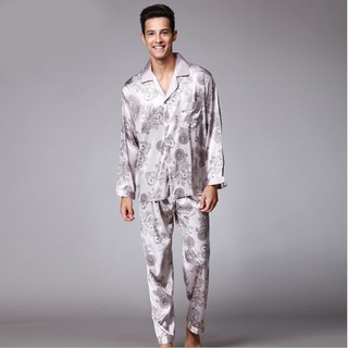 Đồ bộ Pijama đồ bộ nam dài tay, chất lụa satin cao cấp mềm mại, nhẹ và mát, không phải phi lụa nhé. Size L-2XL