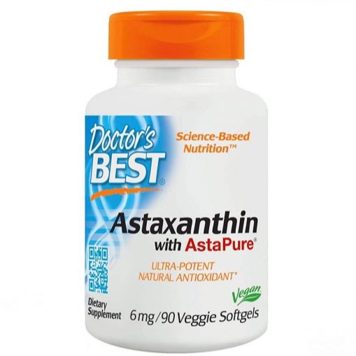 Hỗ trợ trẻ hóa Doctor’s Best Astaxanthin 6mg 90v