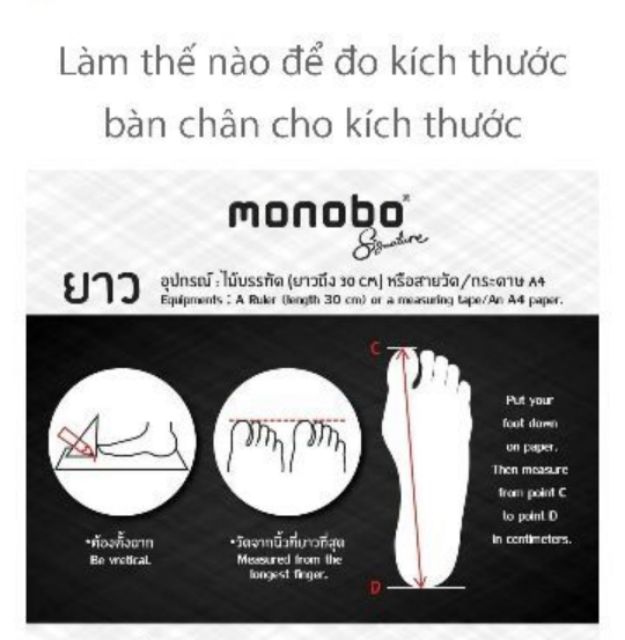 Dép sandal nữ Thái Lan MONOBO