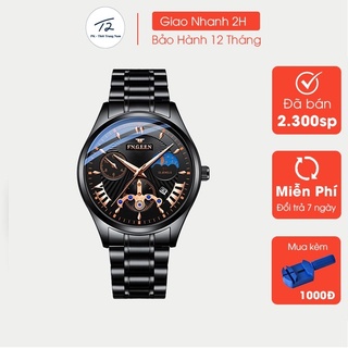 Đồng Hồ Nam FNGEEN Dây Thép Không Gỉ, Mặt Kính Tráng Sapphire Chống Xước, Chống nước, Chịu và Đập Cực Tốt