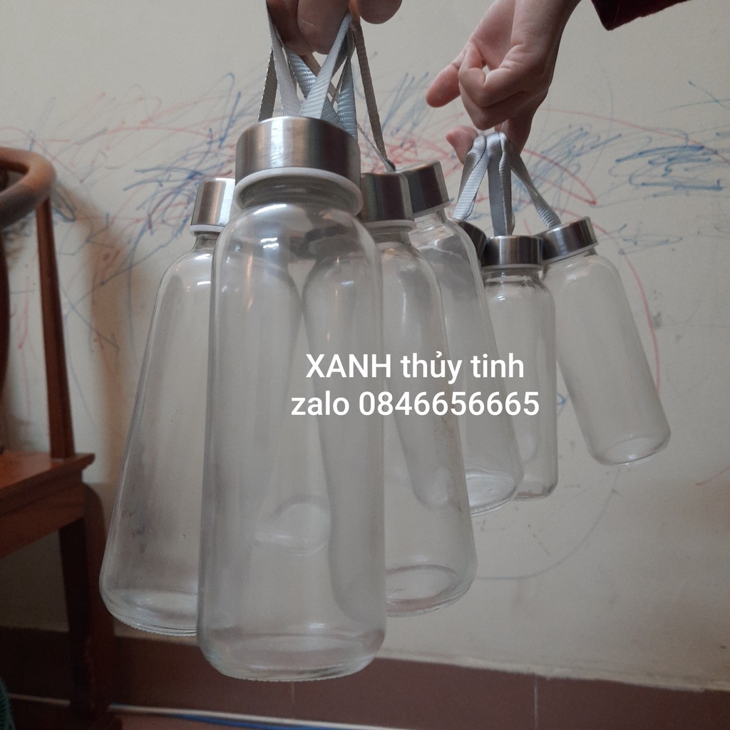 Chai thủy tinh dây xách 300ml