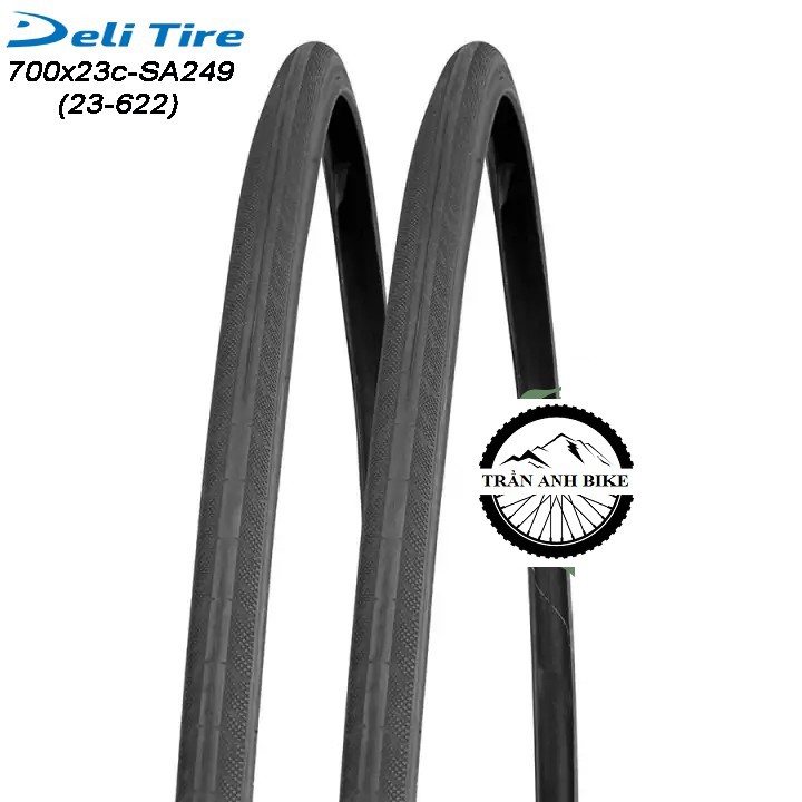 Cặp vỏ lốp xe đạp thể thao Delium SA-249 700x23c - 2 chiếc