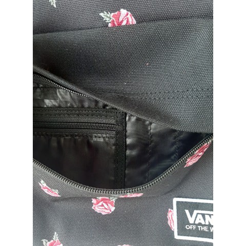 Balo Vans Realm Black And Rose Backpack- KeikoFashion