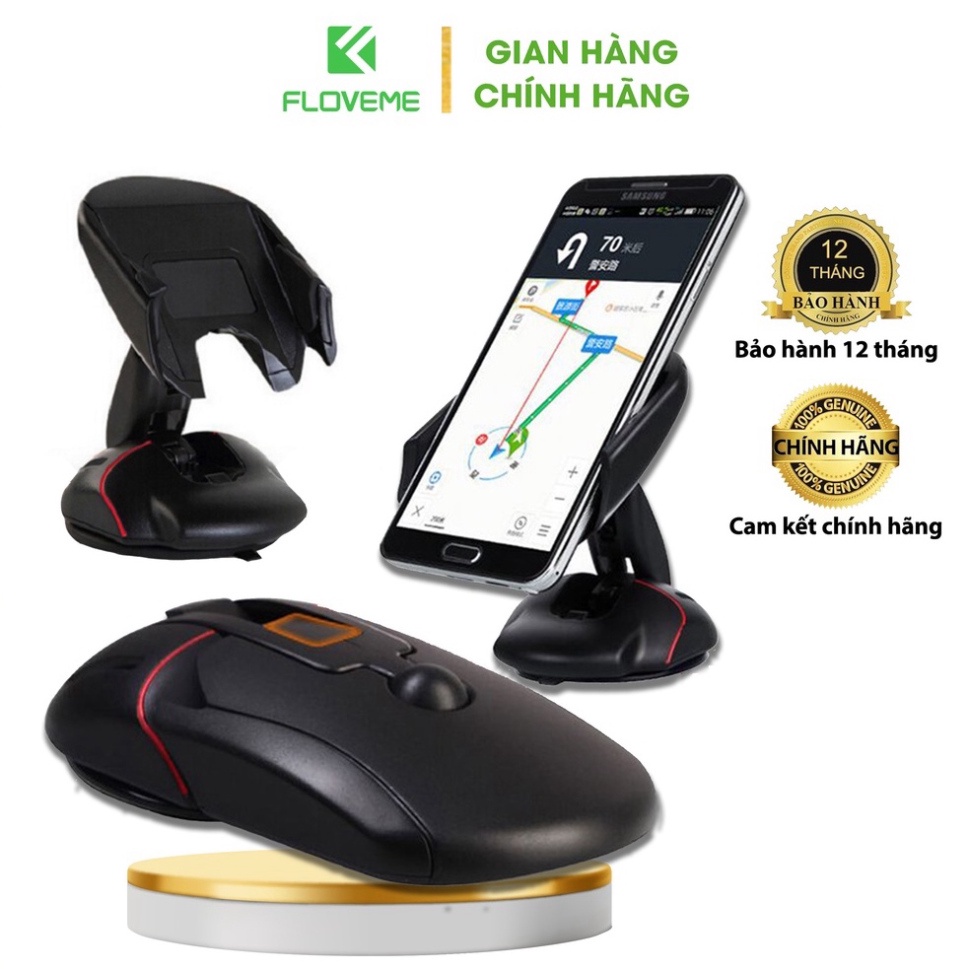 Giá đỡ Oto, Xe máy Floveme MOUSE  - bám dính chắc chắn, Vô cùng nhỏ gọn, Tương thích với mọi dòng điện thoại .