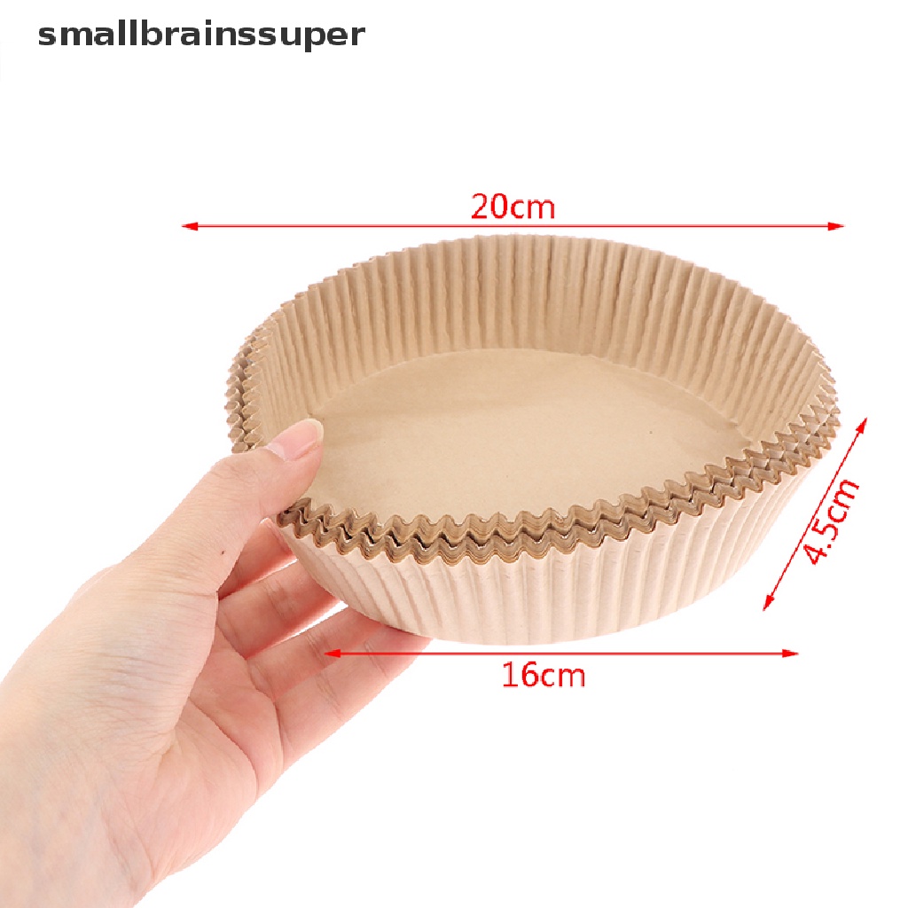 Smallbrainssuper 50x Air Fryer Disposable Paper Liner Mat Non-stick for Baking Roasting Oil-proof SBS
