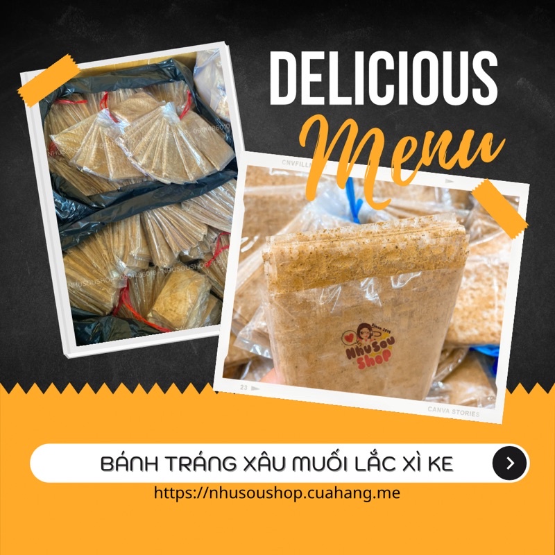 BÁNH TRÁNG XẤP LẮC MUỐI XÌ KE [XÂU 10 GÓI]