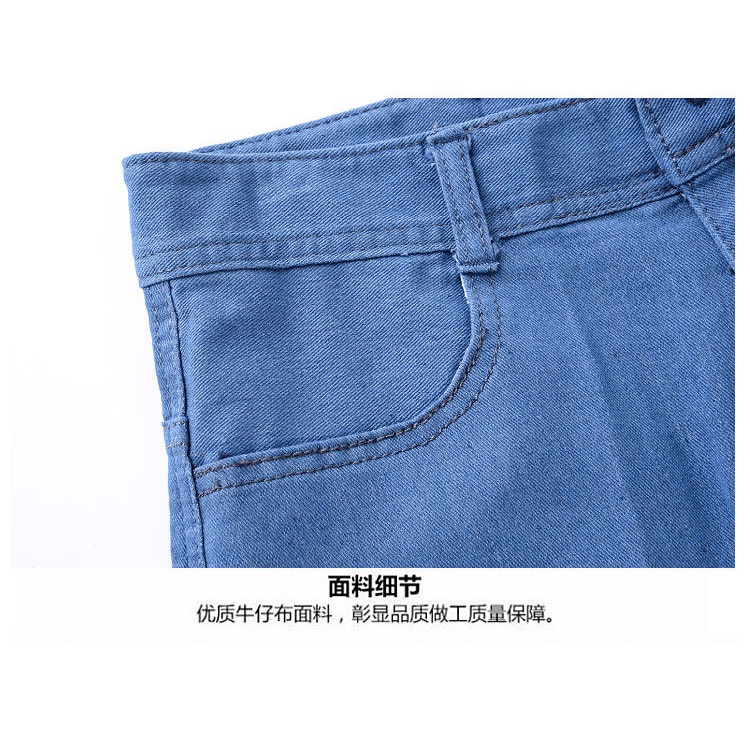 Quần Jeans Ống Đứng Lưng Cao Dáng Rộng Thời Trang Xuân Thu Cho Nữ Trung Niên