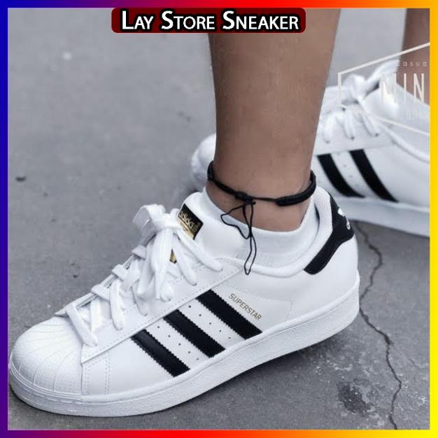 Giày Thể Thao Trắng Sọc Đen Cao Cấp nam nữ