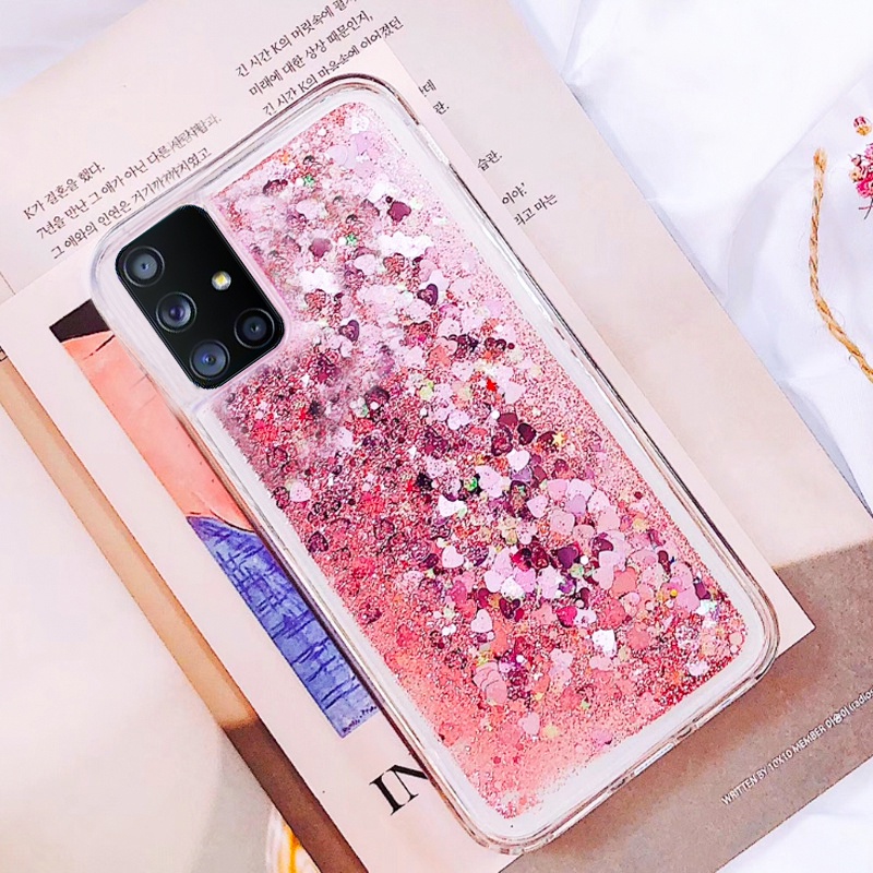Ốp Điện Thoại Dẻo Trong Suốt Có Nước Kim Tuyến Cho Samsung Galaxy A01 A10S A10 A11 A12 A20 A21 A21S A30 A31 A41 A51 A71 A81 A91 M11 M12