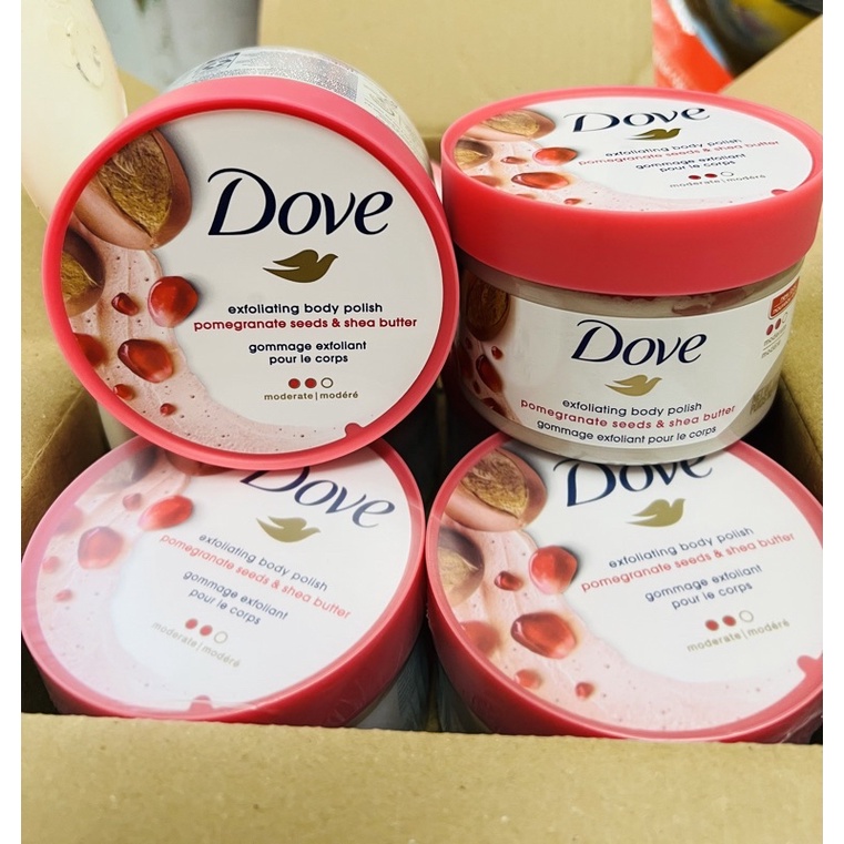 Tẩy da chết Body Dove giúp da mịn màng chiết xuất từ thiên nhiên