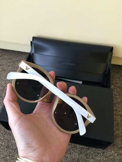 Kính râm trắng Mắt tròn thời trang ulzzang | BigBuy360 - bigbuy360.vn