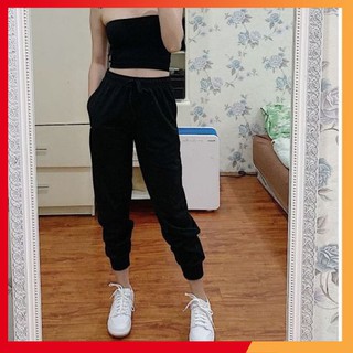 Quần jogger ⚡️𝗙𝗥𝗘𝗘𝗦𝗛𝗜𝗣 ⚡️ Quần nỉ da cá bo chân form rộng thể thao vừa thoải mái lại vô cùng cá tính