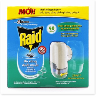 Bộ Máy Xông Đuổi Muỗi Raid Hương Khuynh Diệp 21ml Điện Gia Dụng Bảo Minh - Điện Gia Dụng Bảo Minh