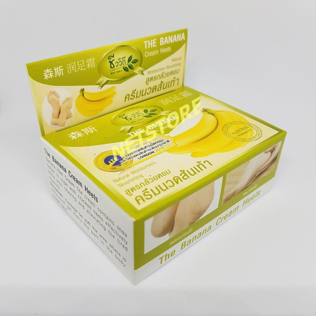 Kem trị nứt nẻ gót chân Banana cream heel 30g Thái Lan chính hãng