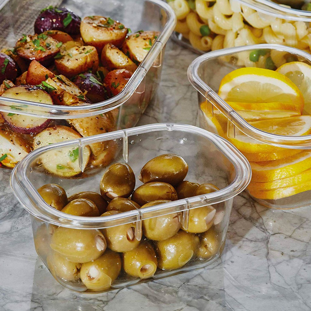 Hộp đựng thực phẩm Rubbermaid Brilliance, 1 set 10 chi tiết của Mỹ