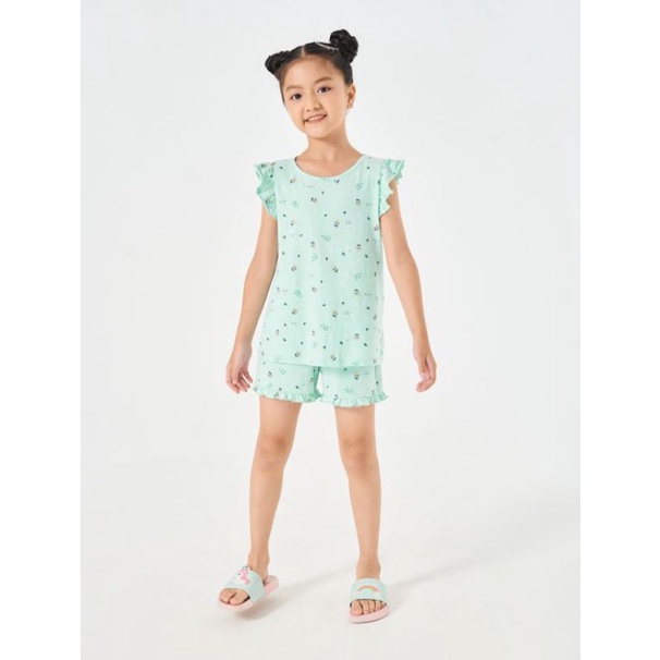 Bộ mặc nhà cotton bé gái Canifa