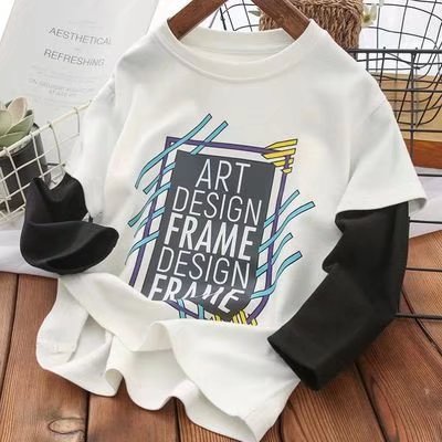 Áo Thun Dài Tay Cổ Tròn In Họa Tiết Thời Trang Mùa Thu 2022 Mới Cho Bé Trai