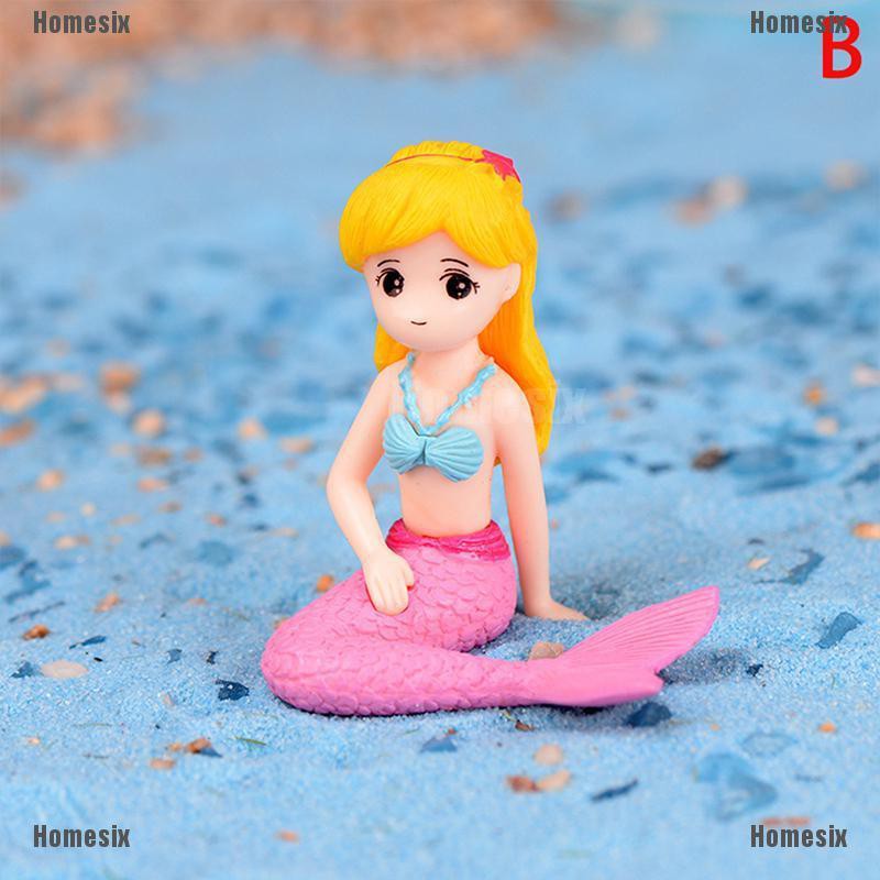 [HoMSI] Mermaid DIY Mini Miniature Figurine Garden Dollhouse Decor Micro Landscape SUU