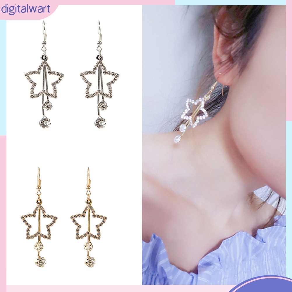 Đôi bông tai họa tiết ngôi sao thời trang cho nữ