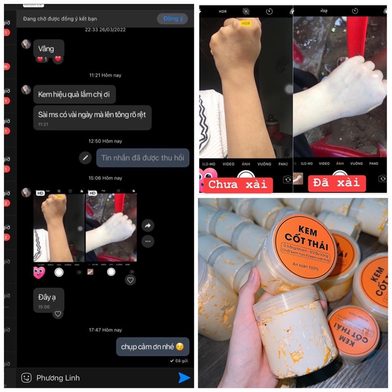 Kem Body Phôi Cốt Thái Đậm Đặc Rỉ Dầu Vàng Trắng Mạnh - Hàng Chuẩn Độc Quyền