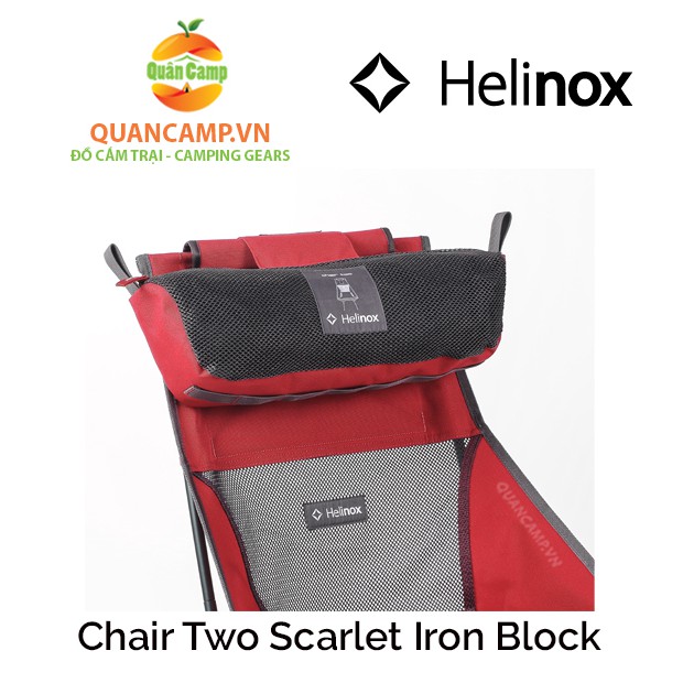 Ghế dã ngoại xếp gọn Helinox Chair Two Scarlet Iron Block