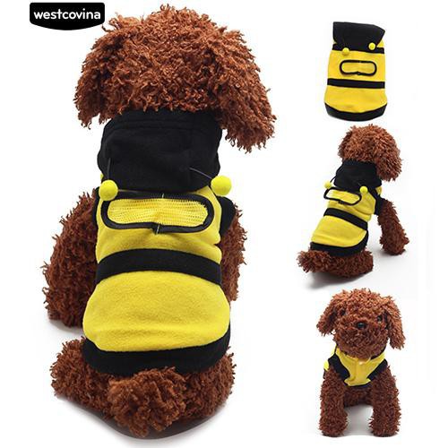 Áo nỉ họa tiết chú ong xinh xắn cho thú cưng
