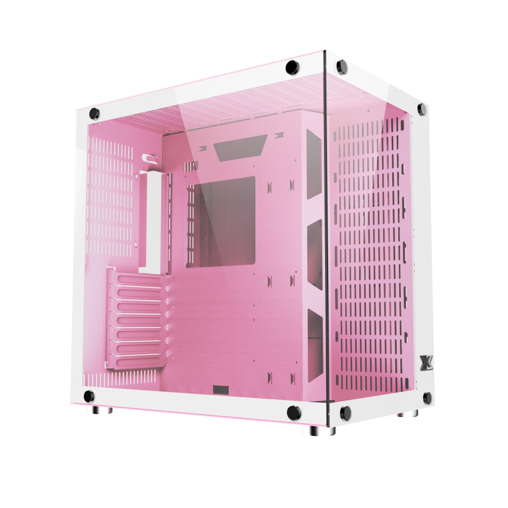 Vỏ case Xigmatek Aquarius Plus Pink (No fan)