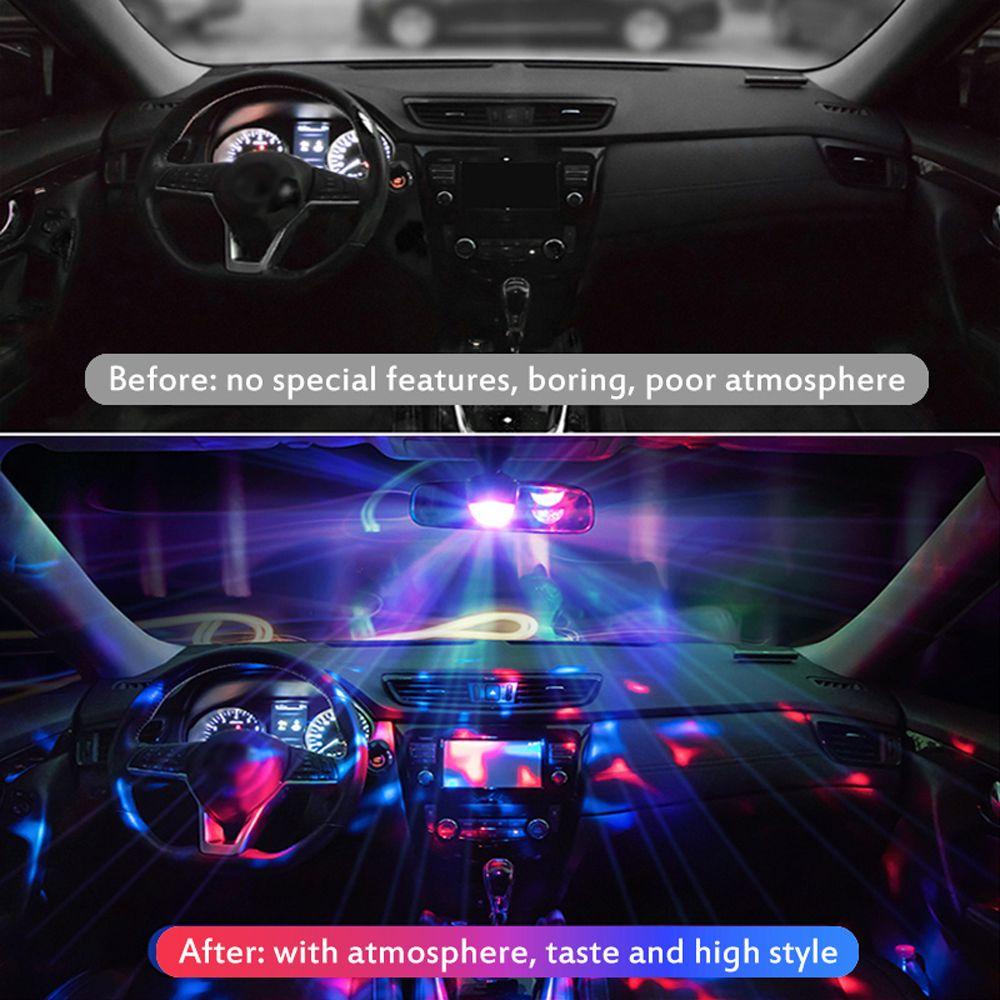 Đèn LED RGB USB Mini Di Động D6 USB Điều Khiển Bằng Giọng Nói Trang Trí Nhà Cửa / Xe Hơi