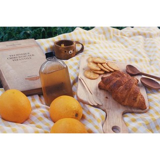 Thảm picnic caro VÀNG handmade