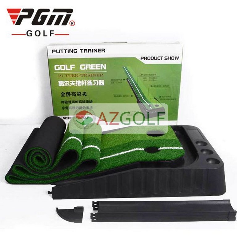Thảm Tập Golf Putting dài 3m cao cấp PGM - có đường trả bóng về vị trí cũ