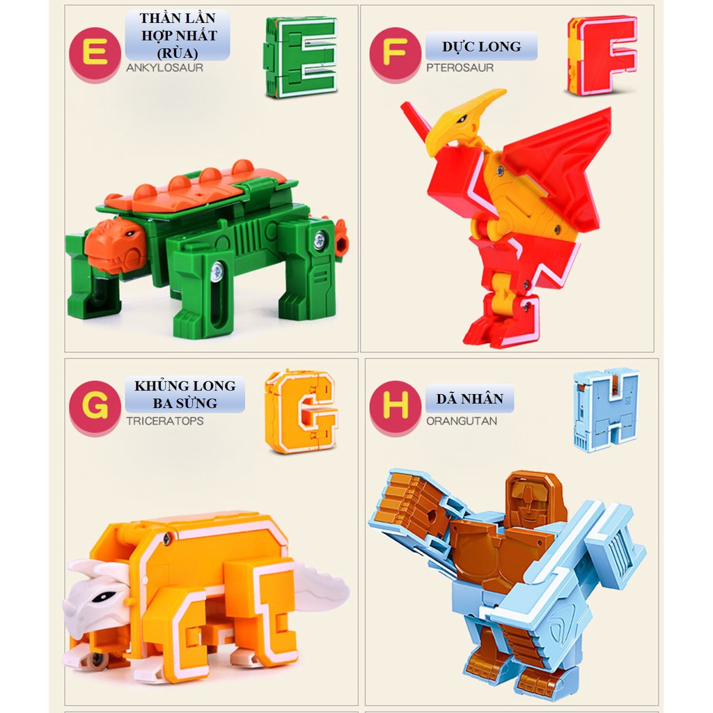 CHỮ CÁI BIẾN HÌNH THÀNH ĐỘNG VẬT