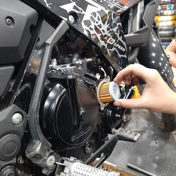 Lọc nhớt cho Exciter 135, Exciter 150, Axelo, Raider 150, Satria F 150, FX 125, VIVA 110   (970035