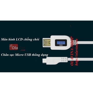 ​Dây sạc android đo thời gian, điện áp, dòng sạc