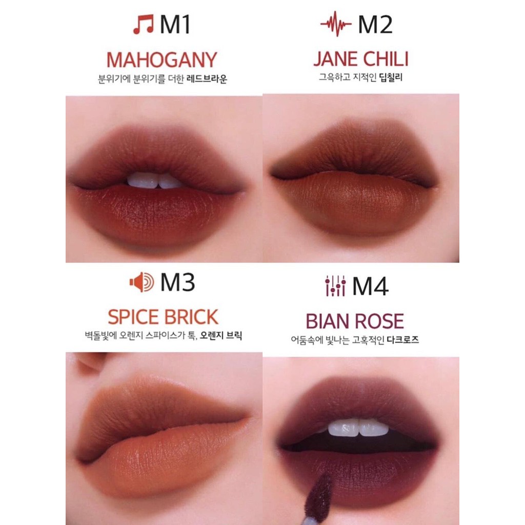 Son Kem Lì Chất Son Cải Tiến Xốp Mịn Hơn Merzy Another Me Bite The Beat Mellow Tint 4.5g