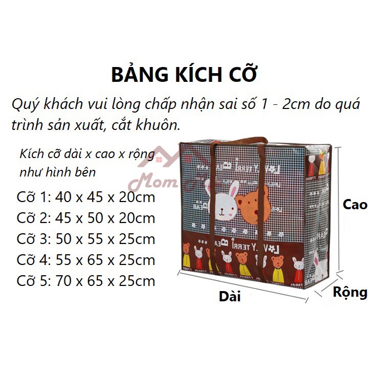 [Loại tốt, Đủ size] Túi bạt, túi dứa có dây kéo đựng đồ, chăn mền, vật dụng chống thấm - I016